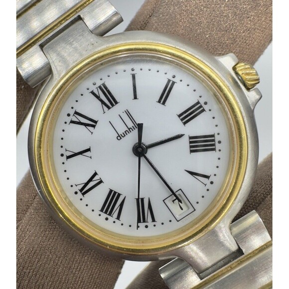 Dunhill Millennium 32mm Men's / Women's Two Tone White Dial Quartz Watch